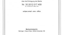 Urkunde Marke eclipso 2012
